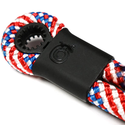 Red, White, and Blue Rope Belt - Olympus Cord Belt | Lizard Tail Belts