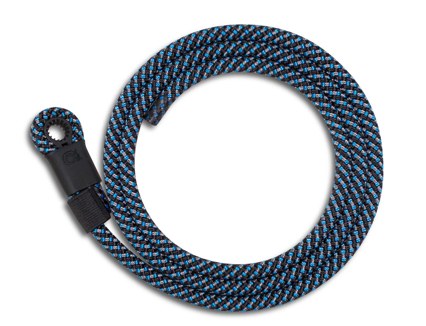 Lizard Tail Belts Blue Steel blue with black and grey specks rope belt