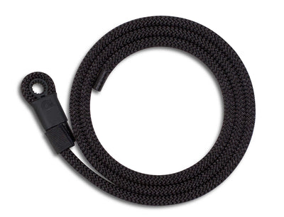 Lizard Tail Belts Lucy solid black rope belt