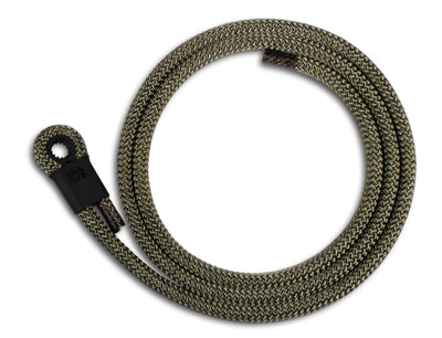 Lizard Tail Belts Oli solid olive green rope belt