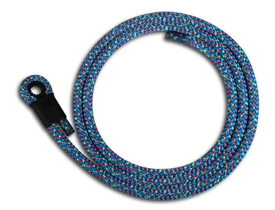 Lizard Tail Belts PS118 blue with primary specks rope belt
